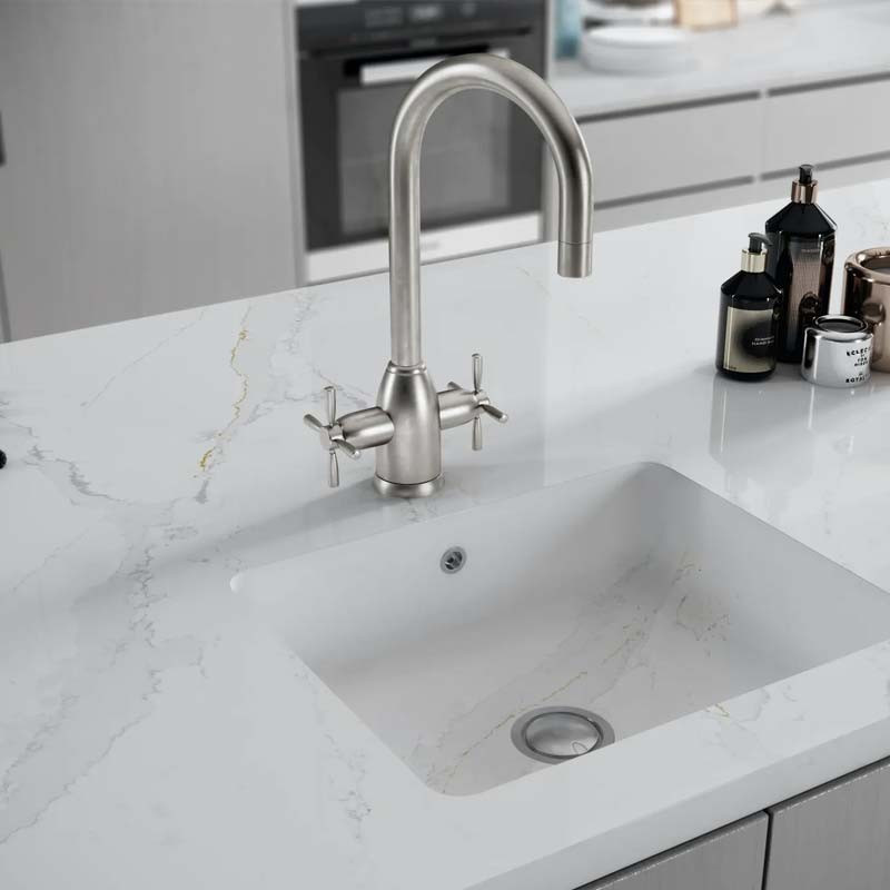 Plan de travail en Quartz Silestone® Eternal calacatta gold